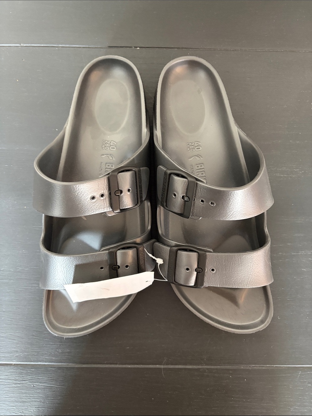 Birkenstock silver/grey EVA Sandals